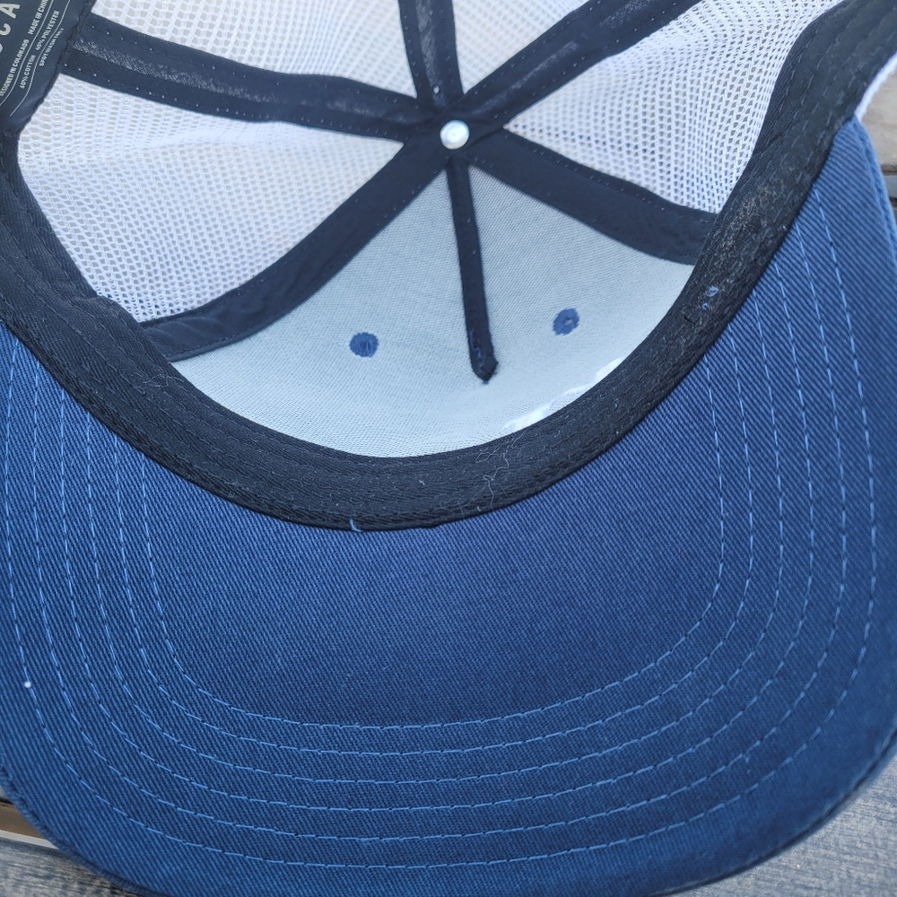 Blue SKI Ritz Carlton Bachelor Gultch Trucker Mesh Hat with Rainbow Stripe - Picture 5 of 7